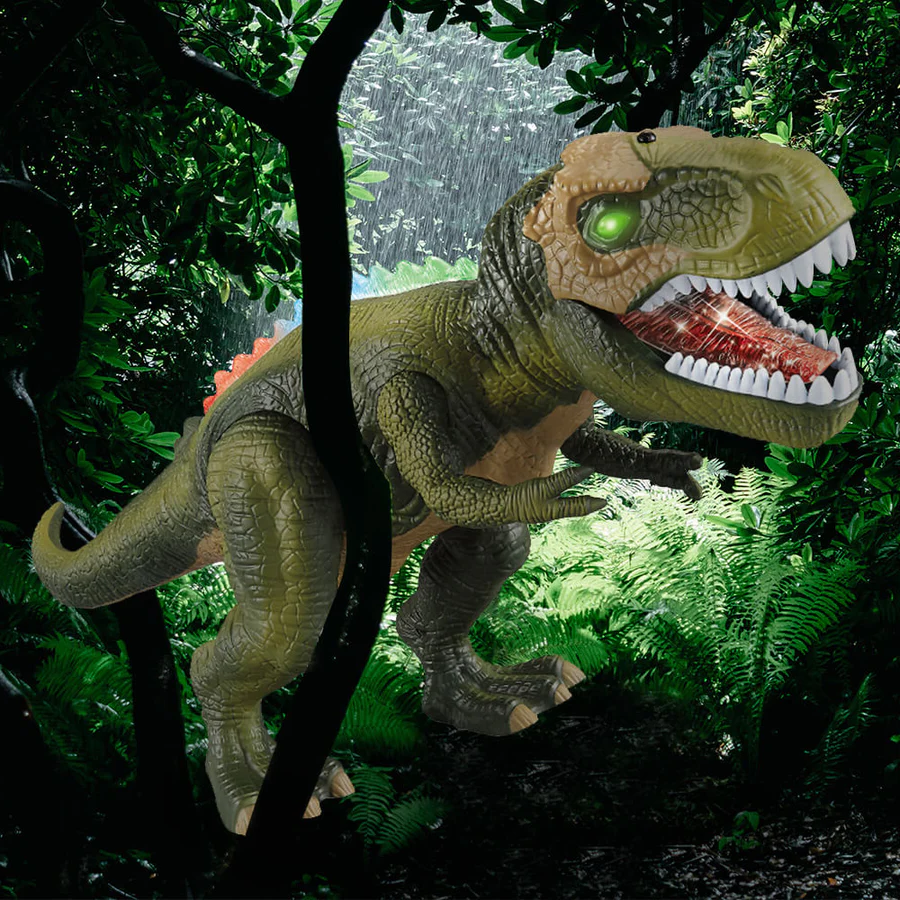 Interactieve dinosaurus met afstandsbediening – Lopende T-Rex met licht- en geluidseffecten 5