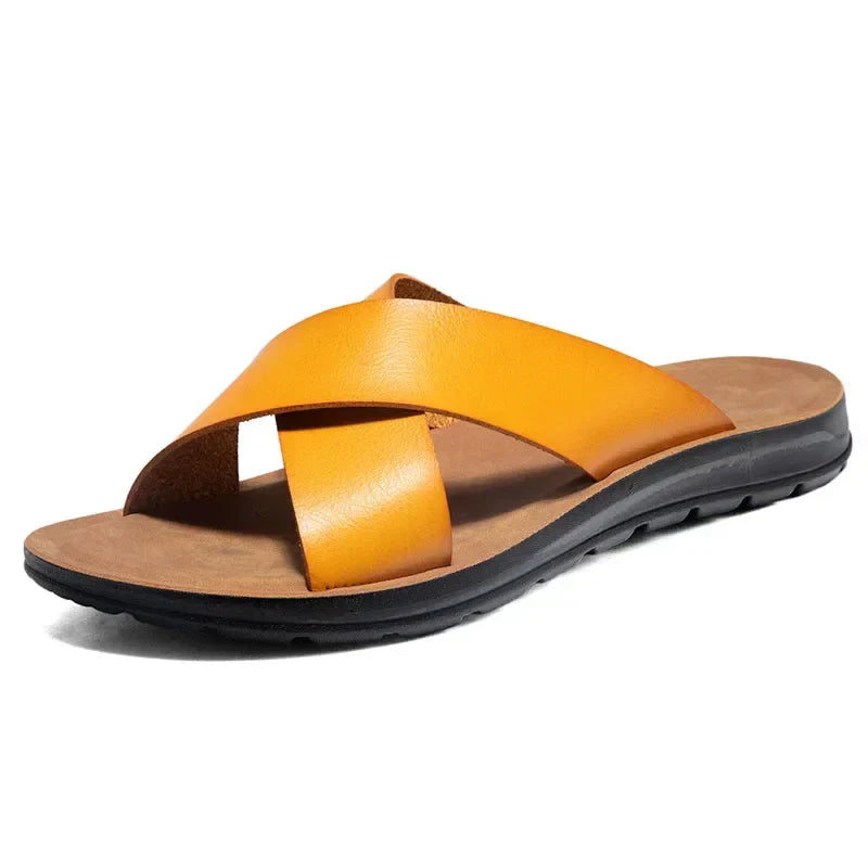 Italienische Herren-Leder-Pantoletten – Lorenzo 0