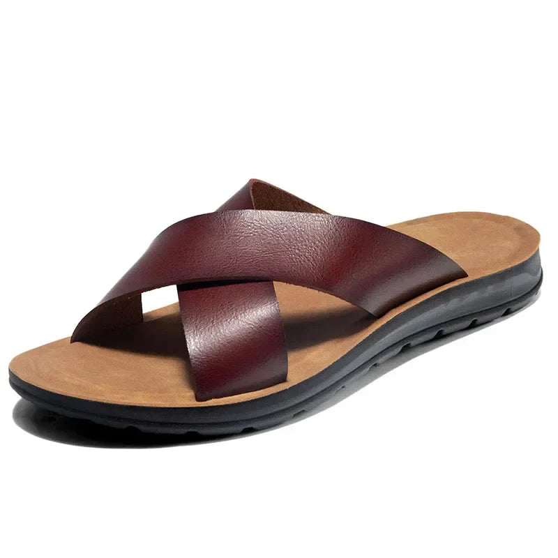 Italienische Herren-Leder-Pantoletten – Lorenzo 8