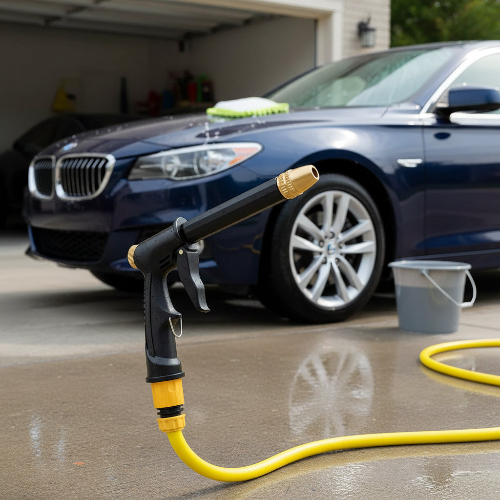 JETSPRAY WASSERPISTOLE – Hochdruckreinigungsdüse für Garten, Auto und Außenflächen mit einstellbarem Wasserstrahl und ergonomischem Griff 0
