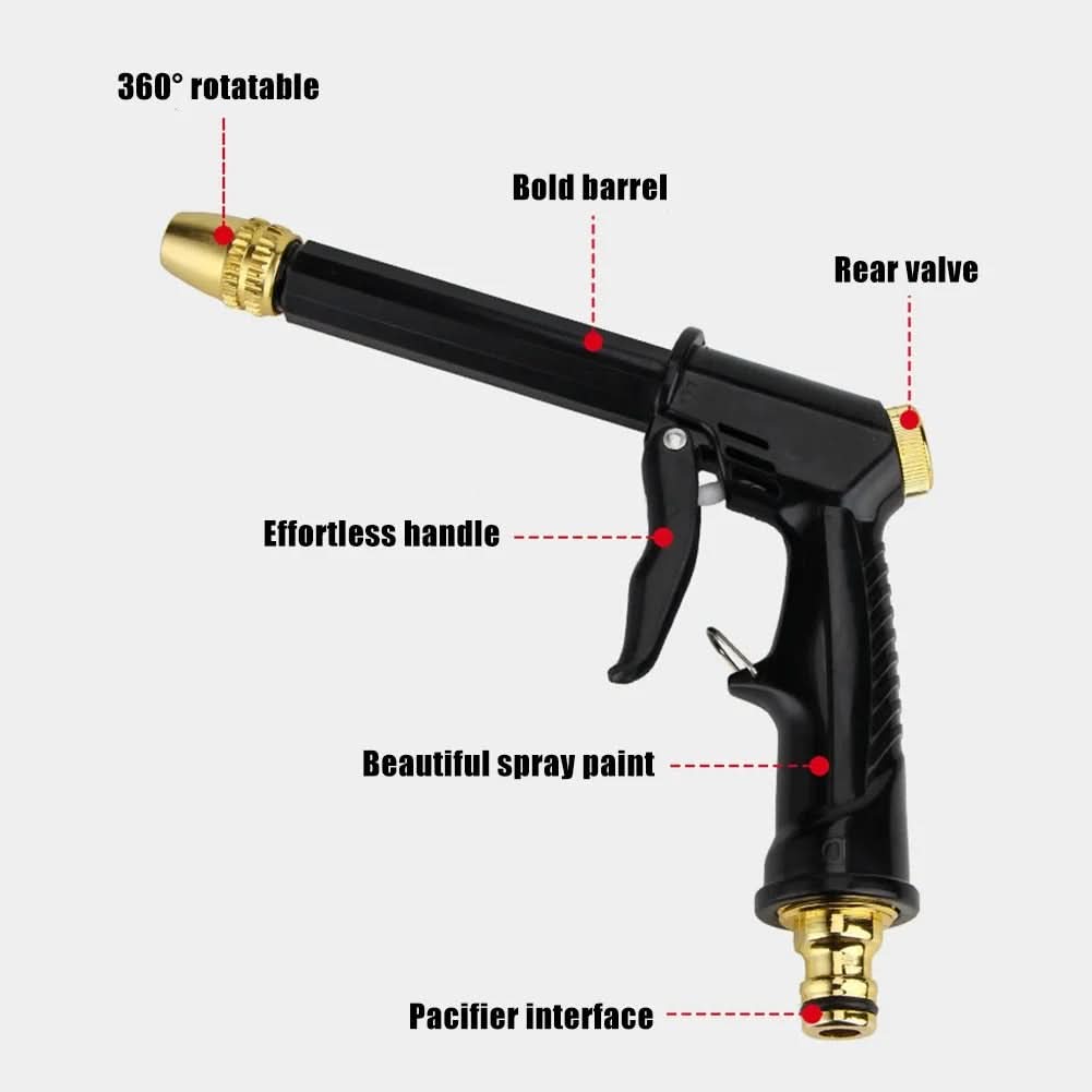 JETSPRAY WASSERPISTOLE – Hochdruckreinigungsdüse für Garten, Auto und Außenflächen mit einstellbarem Wasserstrahl und ergonomischem Griff 5