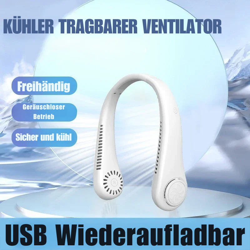CoolBreeze Halsventilator – Tragbare Frische für heiße Tage