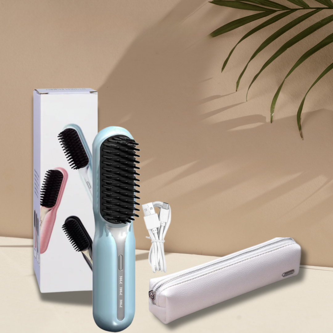 Kabellose Glättbürste für schnelles Styling, glänzendes Haar, wiederaufladbar 10