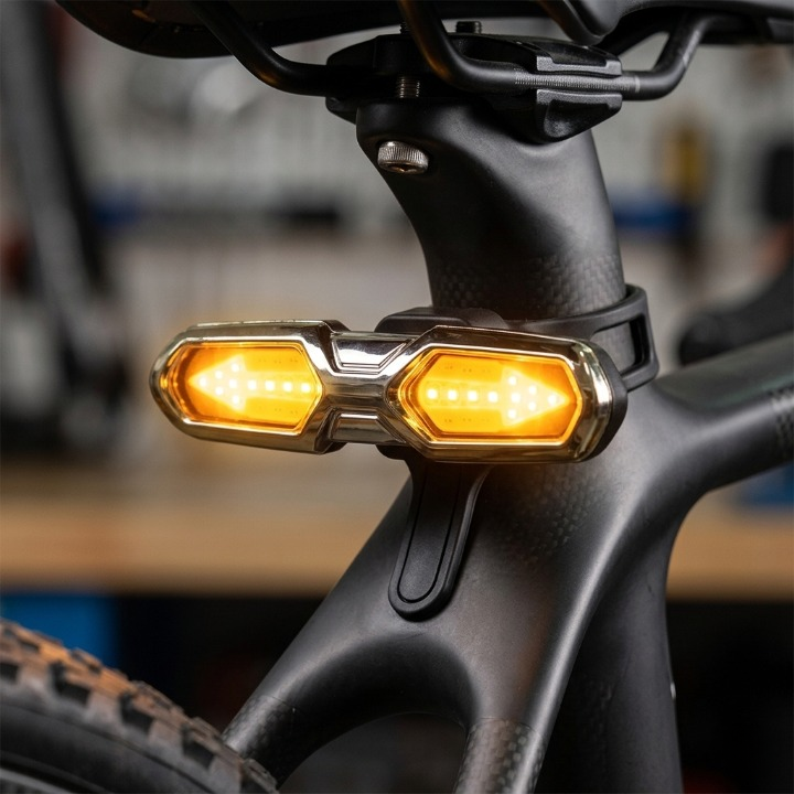Kabelloser LED-Fahrrad-Blinker mit Fernbedienung und wasserdichtem Design 0