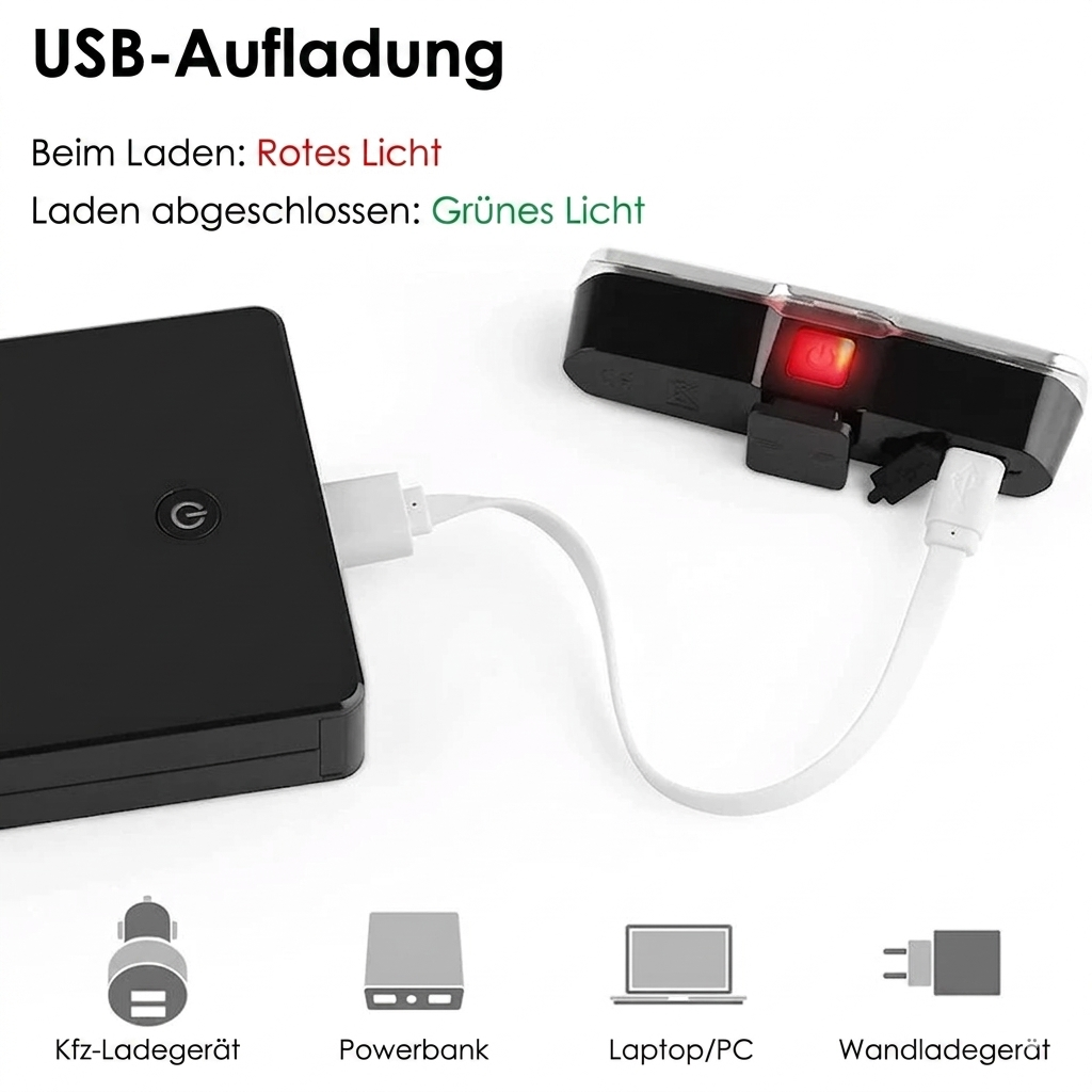 Kabelloser LED-Fahrrad-Blinker mit Fernbedienung und wasserdichtem Design 4