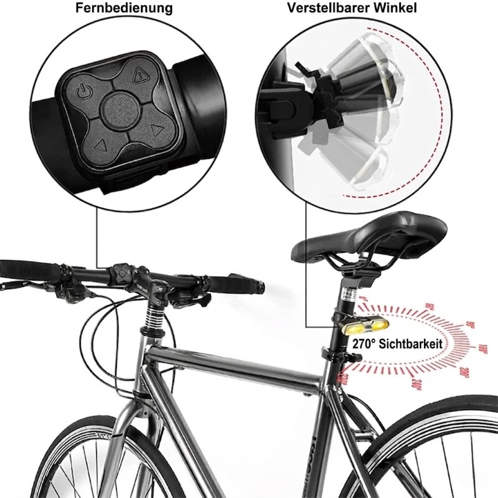 Kabelloser LED-Fahrrad-Blinker mit Fernbedienung und wasserdichtem Design 5