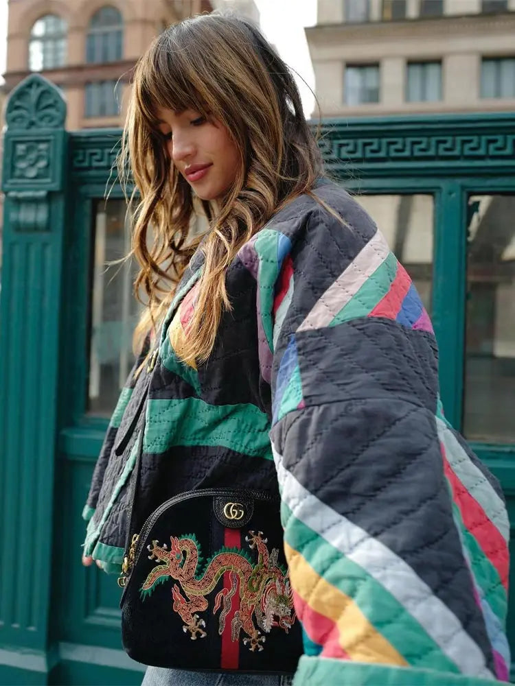 Veraia-bunda | Štýlový vintage boho kabát