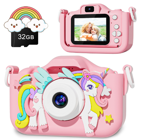 Kindercamera Unicorn – Fotocamera met Video & 32GB SD-kaart 2