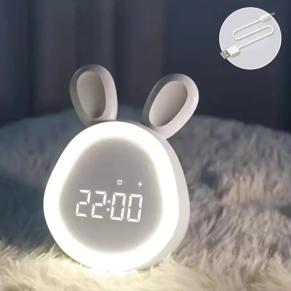 Kinderwecker in Kaninchenform mit LED Nachtlicht - BunniGlow 1