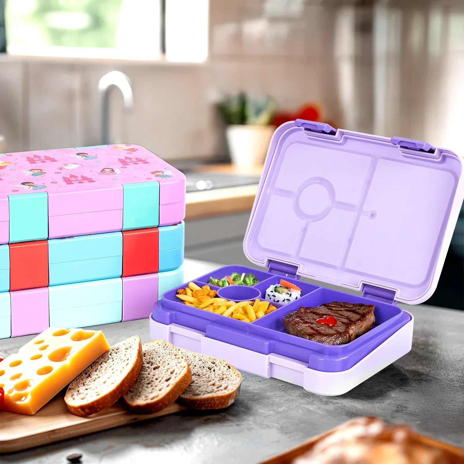 Bento-Lunchbox – Auslaufsicher, Mikrowellengeeignet & BPA-Frei