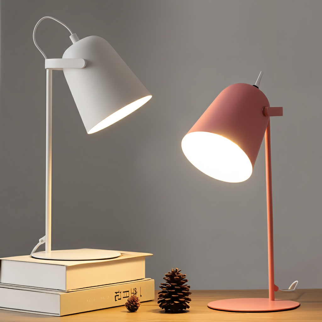 Kleurrijke Bureaulamp met Scandinavisch Design 1