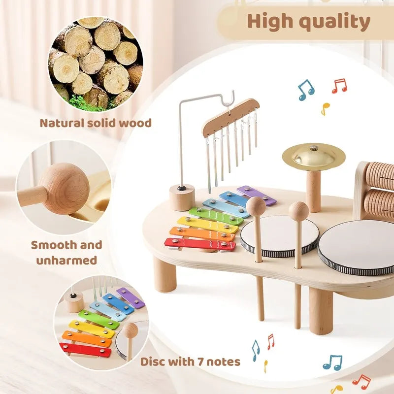 Kreatives Holzspielzeug Musikstation – MelodyMaker 4