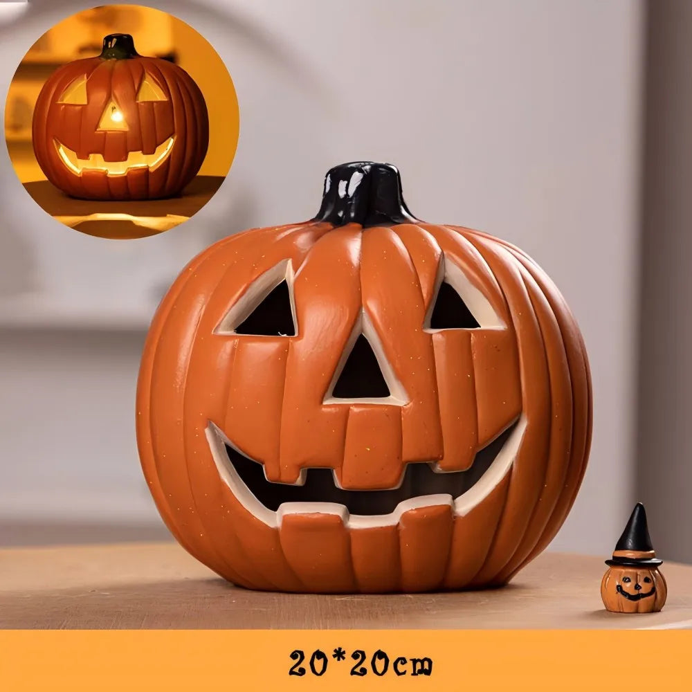 PumpkinGlow – LED dýňová lampa vodotěsná pro venkovní Halloween dekoraci