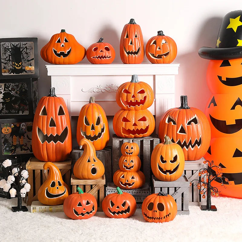 PumpkinGlow – LED dýňová lampa vodotěsná pro venkovní Halloween dekoraci