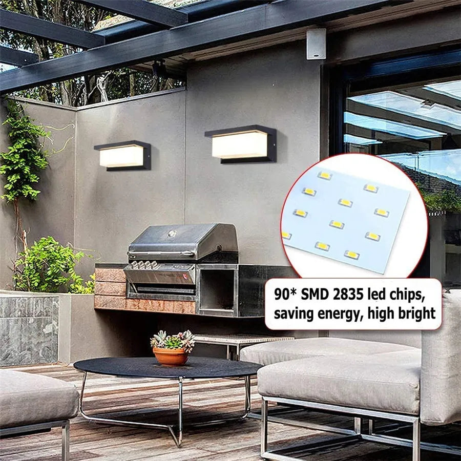 HorizonHalo - Moderne udendørs væglampe