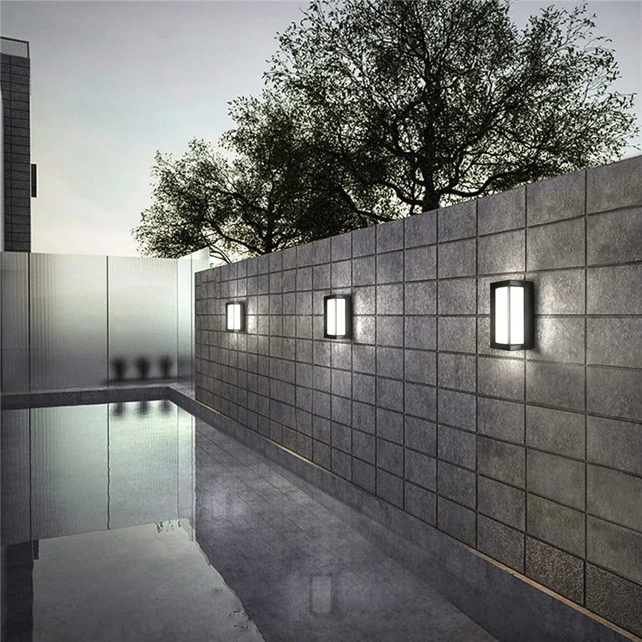 HorizonHalo - Moderne udendørs væglampe