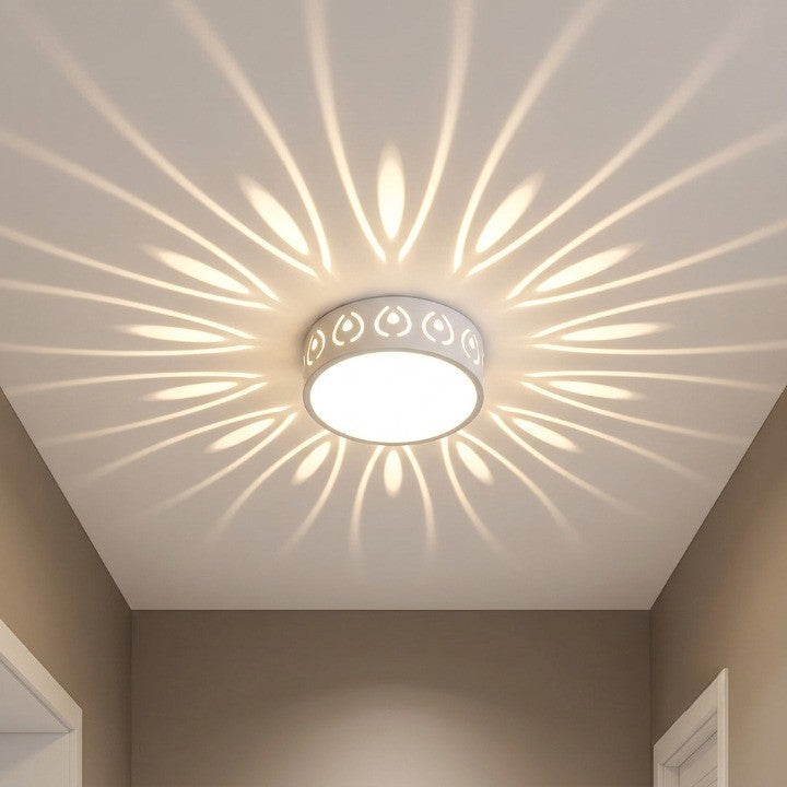 LED Kristall-Deckenleuchte — Strahlen-Lichtmuster, Warmweiß & Kaltweiß 0