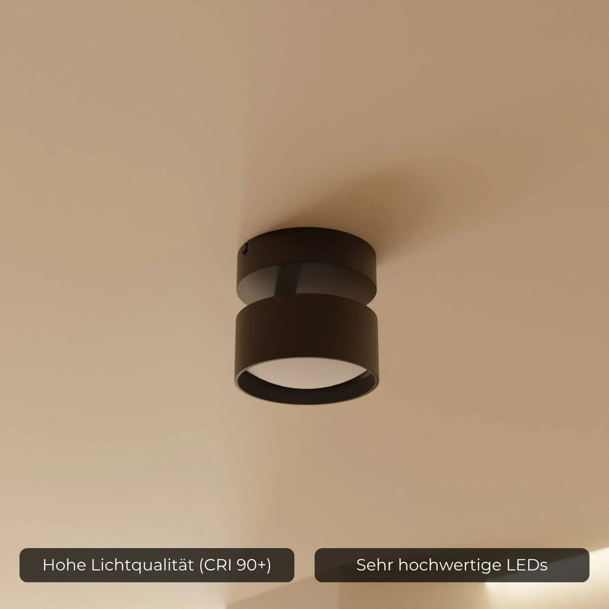 Zylinderleuchte aus Aluminium
