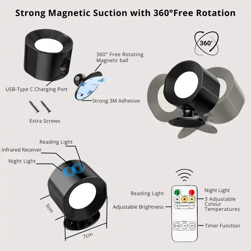 LED Rechargeable Wall Light/Sconce 5