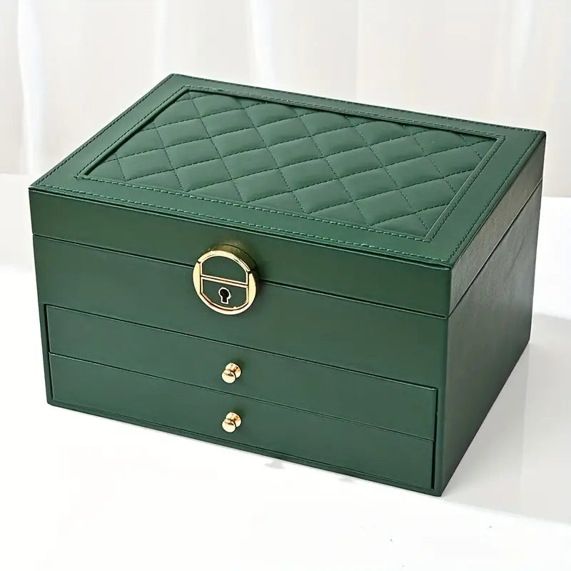 LUXE JEWEL – Elegante Schmuckschatulle aus Leder zur stilvollen Aufbewahrung 0