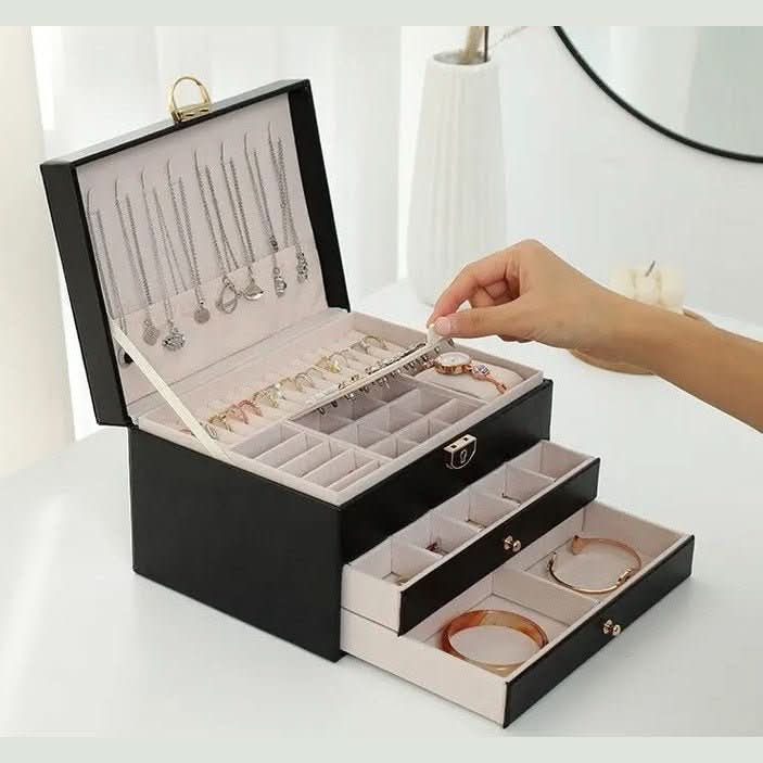 LUXE JEWEL – Elegante Schmuckschatulle aus Leder zur stilvollen Aufbewahrung 2
