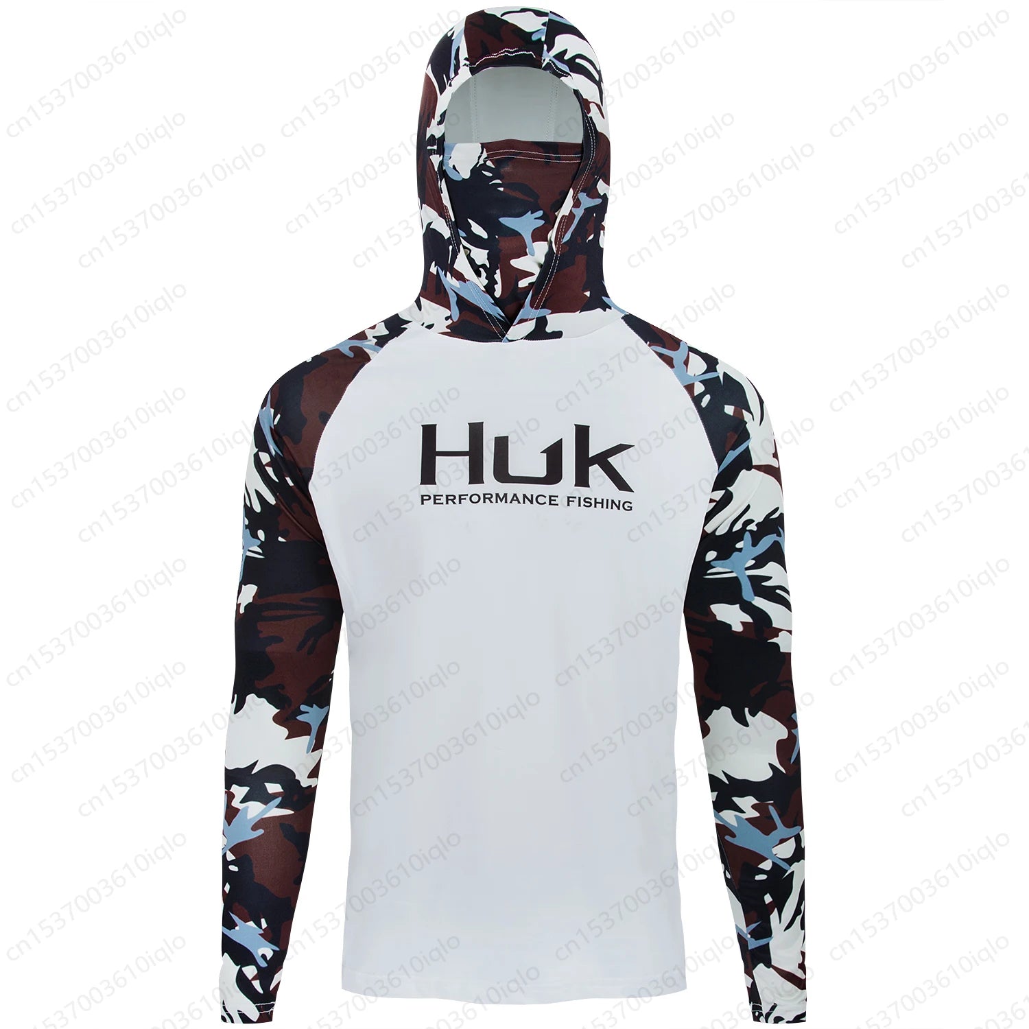 Langarm-Angelshirt für Herren mit Kapuze, UV-Schutz, atmungsaktiv, schnell trocknend 6