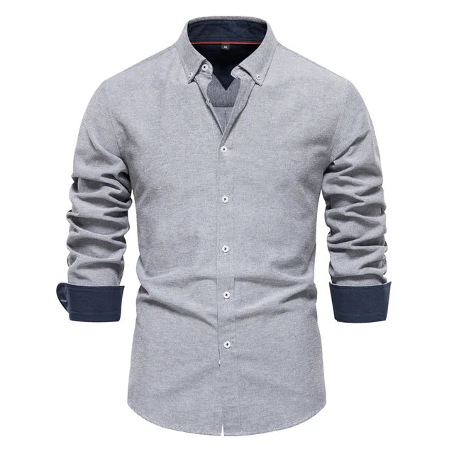 Bolendo Virgil - Chemise homme avec revers torsadé