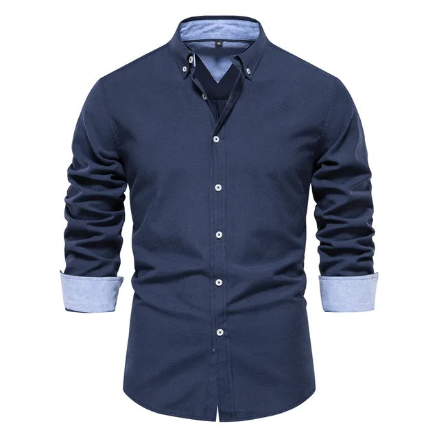Bolendo Virgil - Chemise homme avec revers torsadé