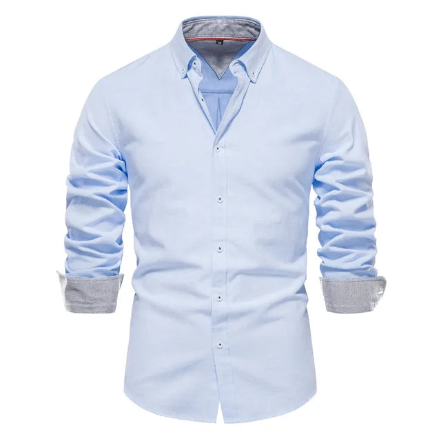 Bolendo Virgil - Chemise homme avec revers torsadé