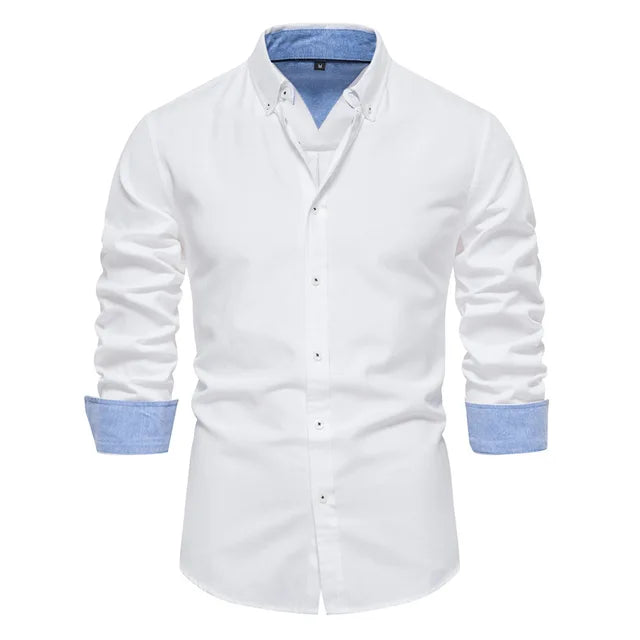 Bolendo Virgil - Chemise homme avec revers torsadé