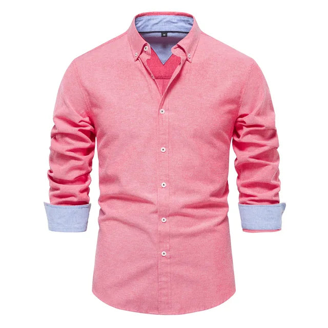 Bolendo Virgil - Chemise homme avec revers torsadé