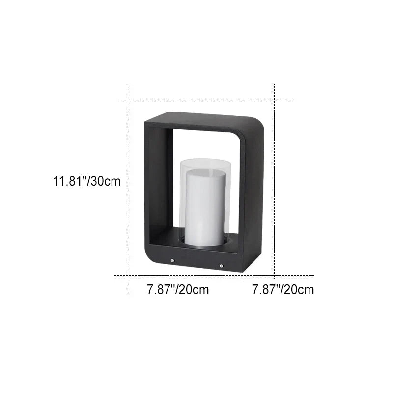 Quadratische LED-Aussenleuchte