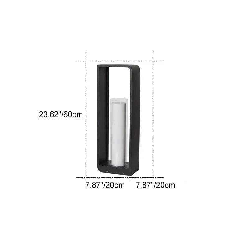 Quadratische LED-Aussenleuchte