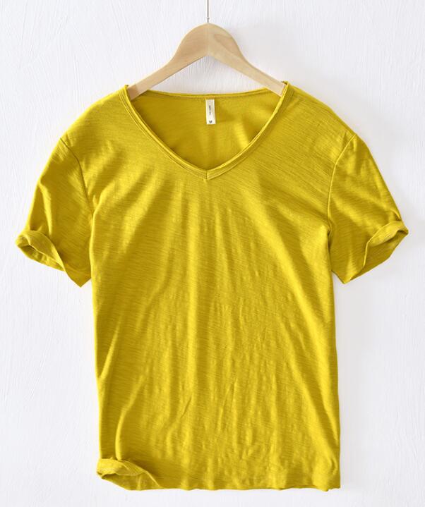 Leichtes Leinen V-Ausschnitt Shirt Herren – Atmungsaktiv & Sommerlich – Thilo 10