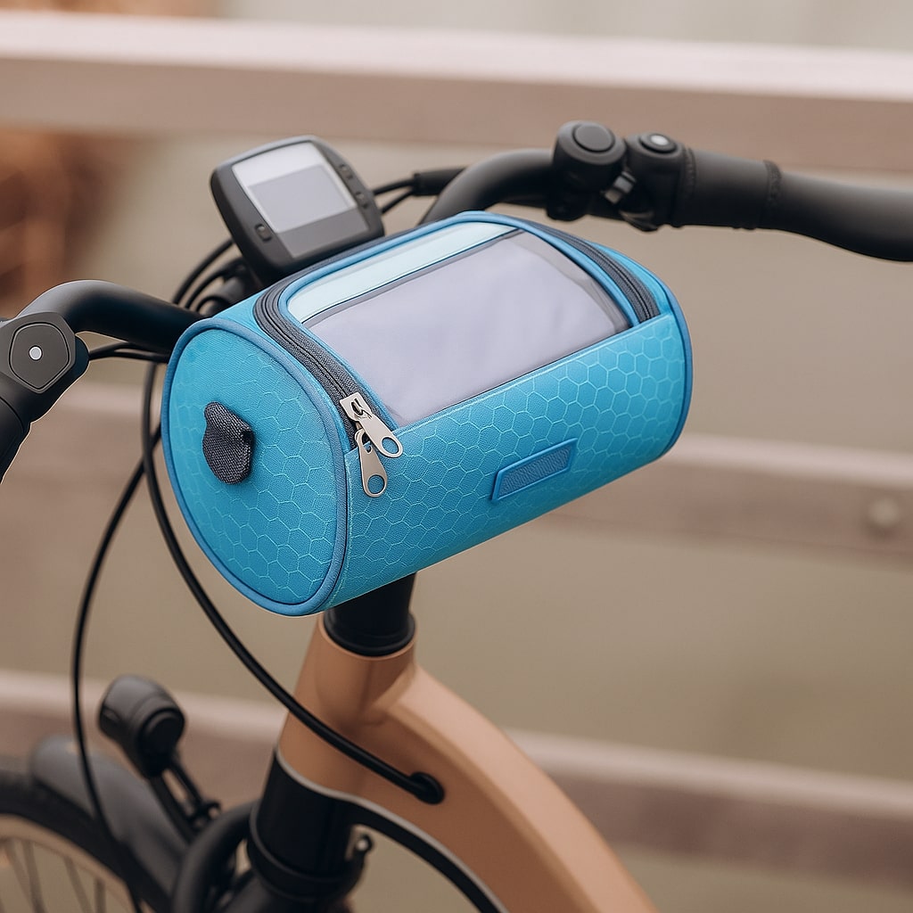 Lenkertasche – Wasserabweisendes Design mit Touchscreen-Fach 0