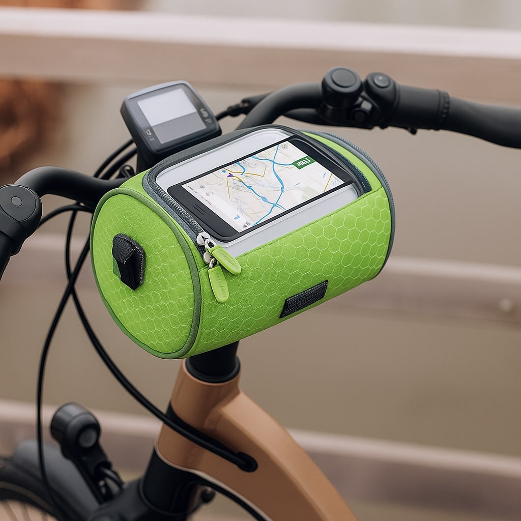 Lenkertasche – Wasserabweisendes Design mit Touchscreen-Fach 4