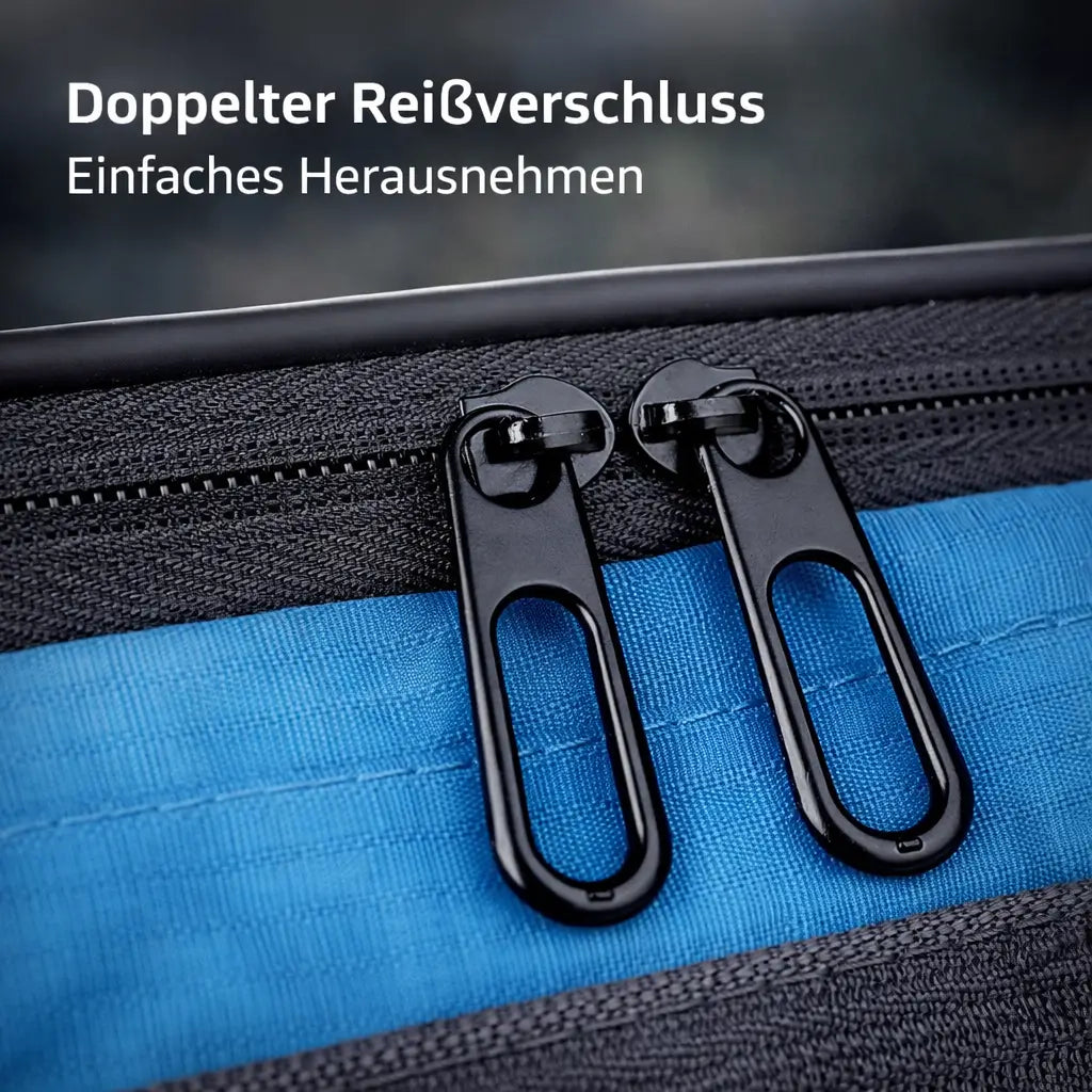 Lenkertasche – Wasserabweisendes Design mit Touchscreen-Fach 7