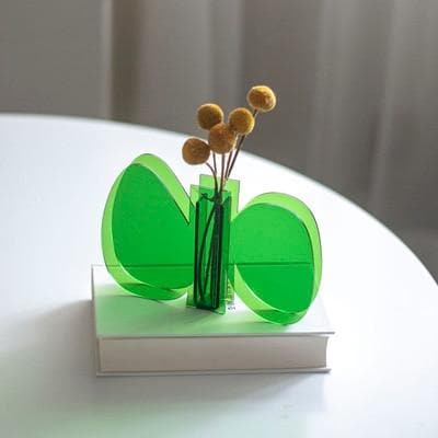 Acrilea – akrylvaske transparent, farverig og alsidig til dekoration og skrivebord