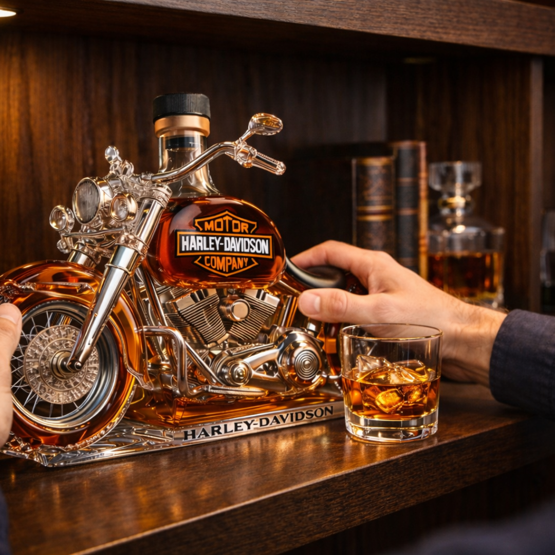 Limited Edition Whisky Bottle 350ml - Exclusive Harley Davidson Design 5