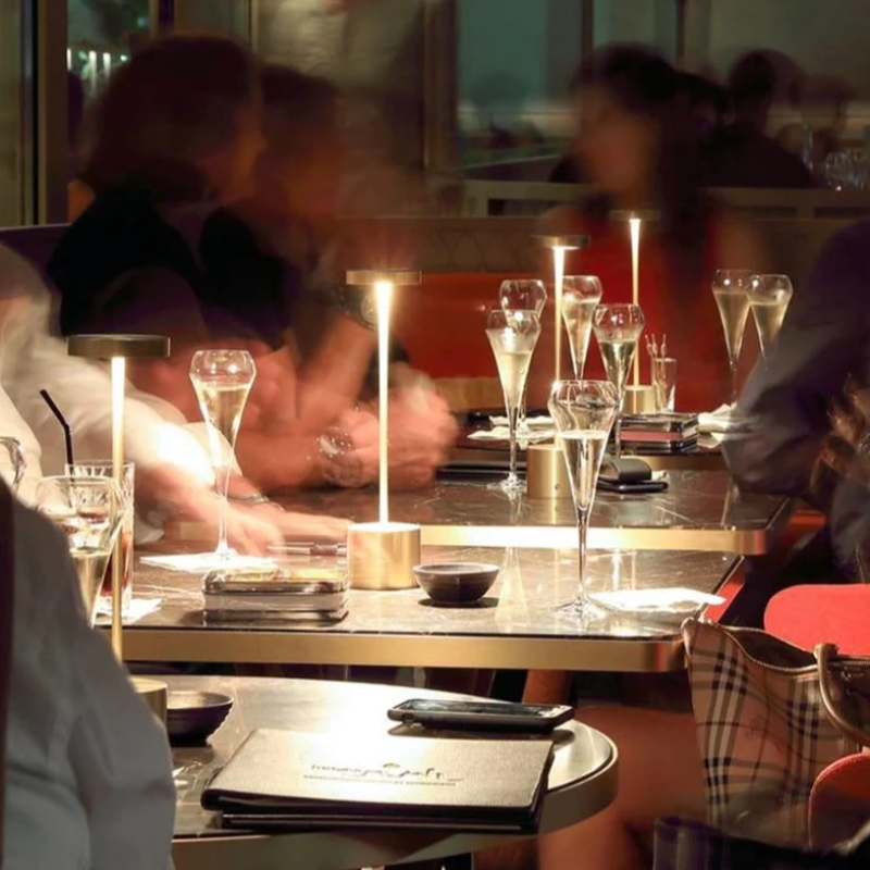 Lumivio – Kabellose LED-Tischleuchte dimmbar, Metall, tragbar