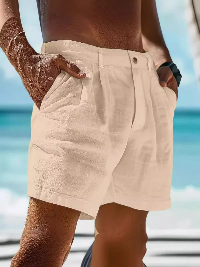 Luftige Sommer-Shorts aus Leinen für Herren – Jonas 0