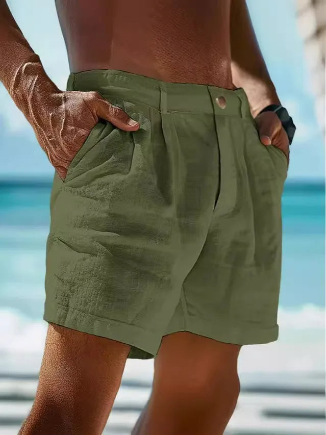 Luftige Sommer-Shorts aus Leinen für Herren – Jonas 3