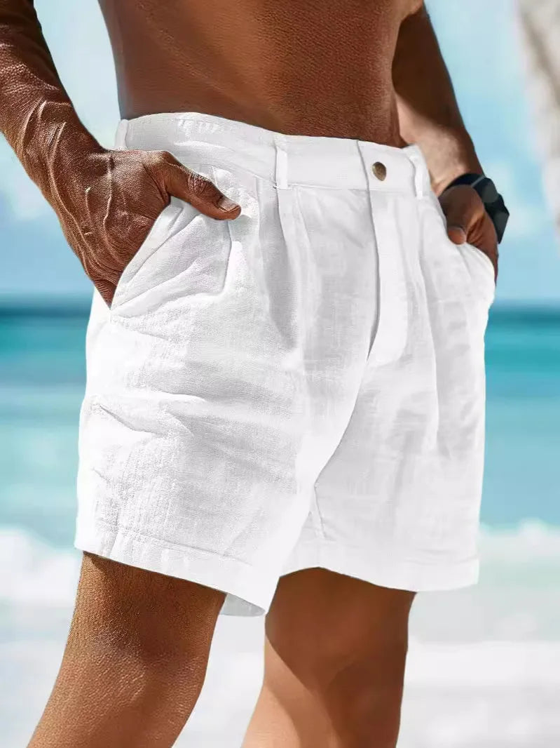 Luftige Sommer-Shorts aus Leinen für Herren – Jonas 4