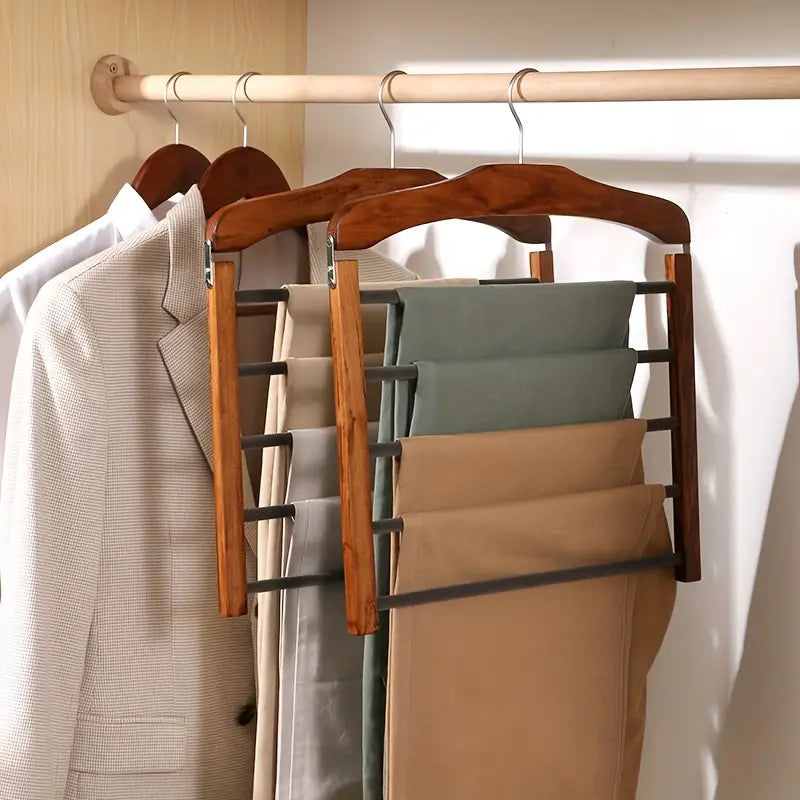 LuxeHanger – Elegante houten kledinghangers voor een stijlvolle organisatie 0