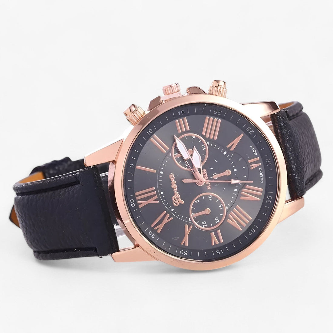 Luxuriöse Wasserdichte Damenuhr mit Lederarmband – Camille 0