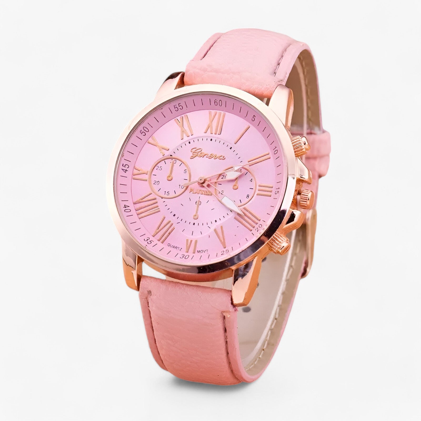Luxuriöse Wasserdichte Damenuhr mit Lederarmband – Camille 1