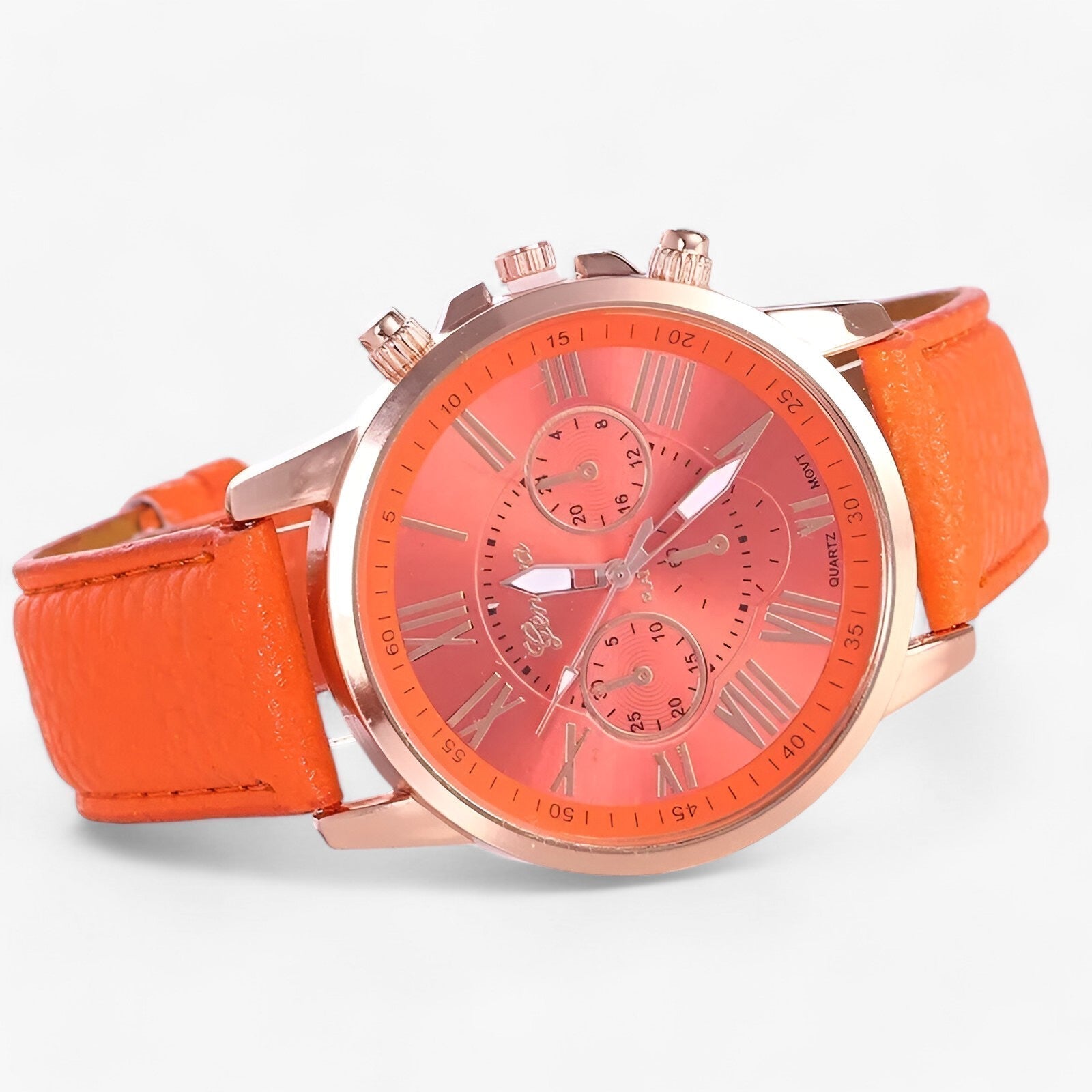 Luxuriöse Wasserdichte Damenuhr mit Lederarmband – Camille 4