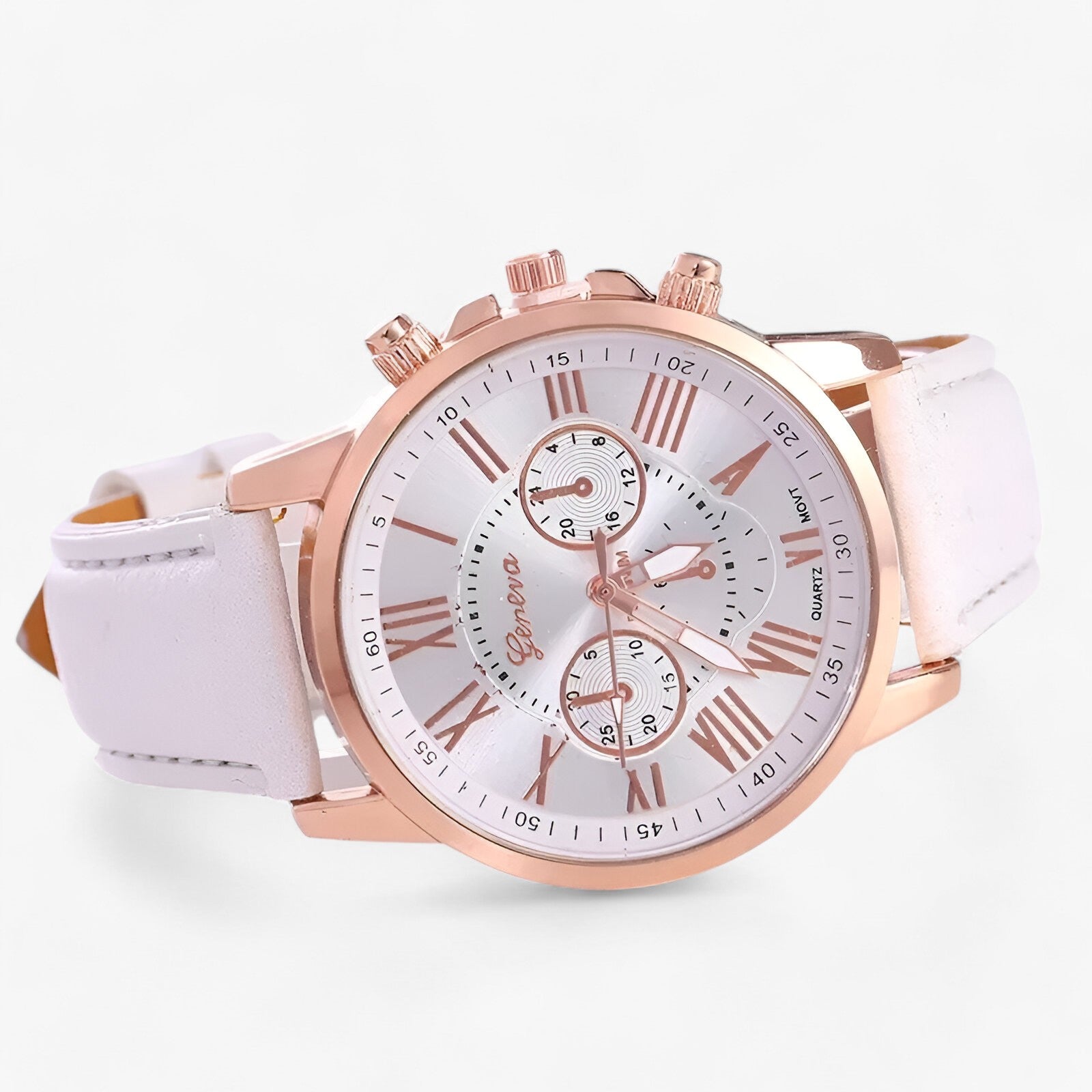Luxuriöse Wasserdichte Damenuhr mit Lederarmband – Camille 5