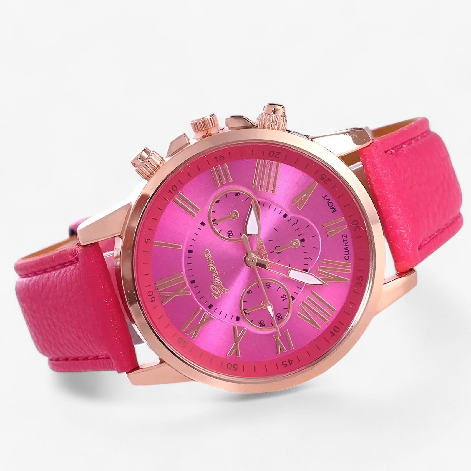 Luxuriöse Wasserdichte Damenuhr mit Lederarmband – Camille 6