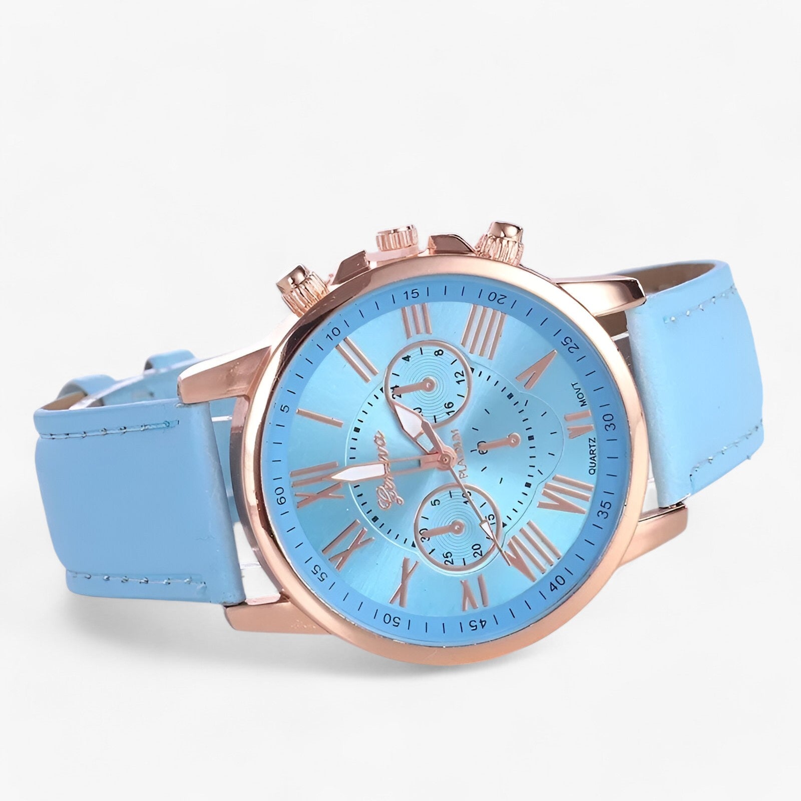 Luxuriöse Wasserdichte Damenuhr mit Lederarmband – Camille 7
